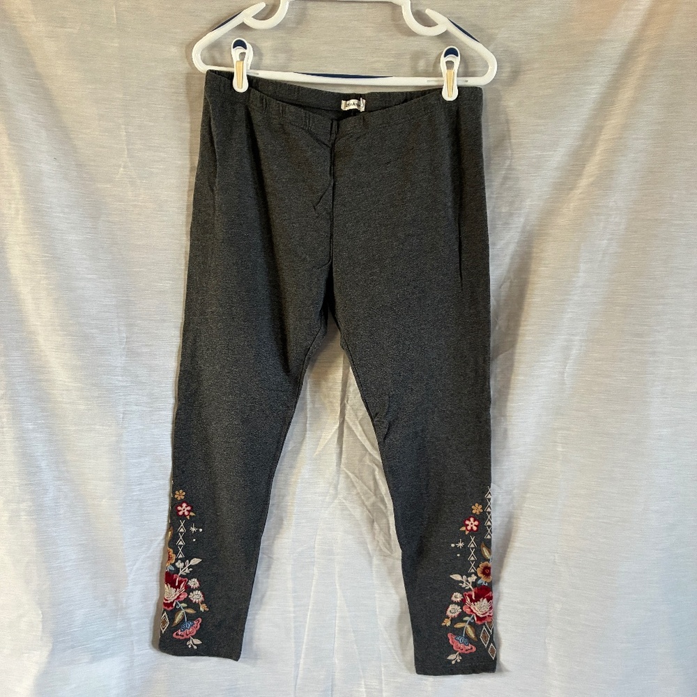 Johnny Was Embroidered Leggings